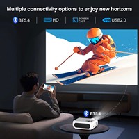 YDH-H96 Max Produits les plus vendus Projecteur 4K H713 600 Lumens 150 Pouces 1080P Android 11 2.4G/5G Wifi6 BT5.4 Mise au point manuelle