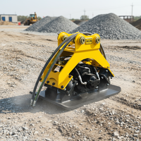 Nouvelle Plaque Compacteuse Hydraulique Rotative WIGON de 2 à 40 Tonnes Compatible avec les Excavatrices pour la Construction