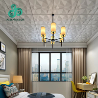 Panel de Techo de PVC Moderno de Bajo Precio, Paneles de Techo Falso Suspendidos, Panel/Adhesivo Decorativo para Pared, Resistente al Fuego y a la Humedad