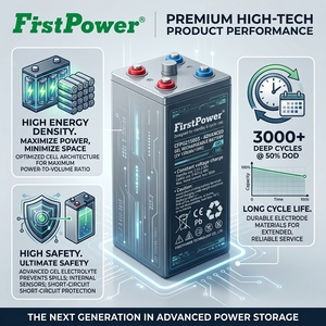 Batería de Gel 2V 1500Ah FirstPower CFPG21500S - La Mejor Calidad y Energía Económica <span class=keywords><strong>para</strong></span> Carritos de Golf, Vehículos Eléctricos y Sistemas UPS - Product Image 4