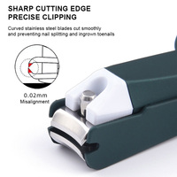 Coupe-ongles de luxe pour bébé Coupe-ongles portable pour personnes âgées avec loupe réglable