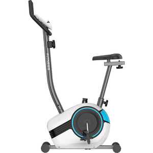 Bicicleta de Ejercicio Magnética con Control Magnético, Asiento Ajustable, Bicicleta de Pedales para Interiores, Color Blanco Puro y Azul - Product Image 5