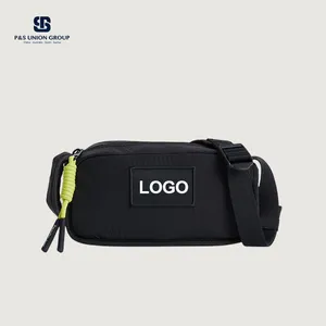 Paparazzi PA0609 özel Logo dokuma kumaş erkek kadın moda küçük Crossbody çanta