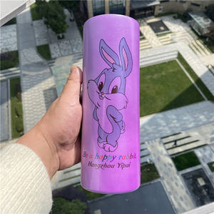 Vente en gros de gobelet blanc à double paroi en acier inoxydable de 20oz à sublimation à changement de couleur pour vinyle pour presse à chaud de transfert par sublimation - Product Image 4