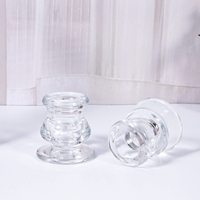 Tempat Lilin Kaca Mini Modern Grosir, Tempat Lilin Kaca Kristal Pendek