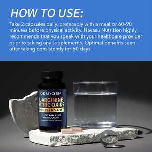 L Arginine Capsule Label pribadi penambah nutrisi konten 99% l-arginine bubuk suplemen - Product Image 3