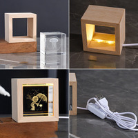 Cube de cristal K9, rectangle vierge, cadeau créatif pour la Journée des enfants, veilleuse en cristal gravée au laser pour la décoration de table