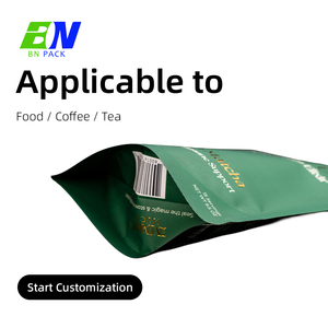 Wholesale Custom Gummies Packaging Matte Resealable Pouch With Metallic Gold Foil Zipper Top Food Packaging - Product Image 2