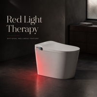 WC intelligent avec bidet, chasse d'eau à capteur, siège chauffant, couvercle automatique, télécommande, cuvette allongée, compatibilité S-Trap/P-Trap