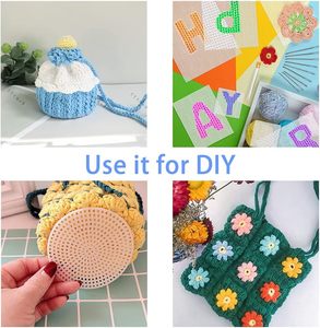 Fil acrylique pour bricolage artisanat feuilles de maille de toile en plastique pour broderie point de croix Crochet tricot nouveauté cadeaux pour l'artisanat - Product Image 5