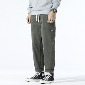 Herren Hochwertige Casual Khaki <span class=keywords><strong>Denim</strong></span> <span class=keywords><strong>Jeans</strong></span> Fashion Wash Baggy Cargo hose Custom Men <span class=keywords><strong>Elastic</strong></span> Waist Straight Wide Leg <span class=keywords><strong>Jeans</strong></span> - Product Image 4