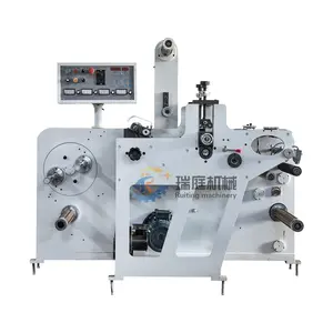 RTMQ-320 New cheap wholesale adhesive label rotary die cutter machine with slitter price