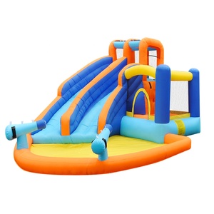 Fábrica Personalización a granel Popular Tobogán de agua doble Casa de rebote inflable Castillo de gorila de salto - Product Image 4