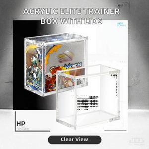 Boîte de présentation en acrylique transparent avec couvercle magnétique pour cartes Elite Trainer Box, épaisseur 5 mm ou 8 mm, boîte de rangement personnalisée pour objets de collection - Product Image 2