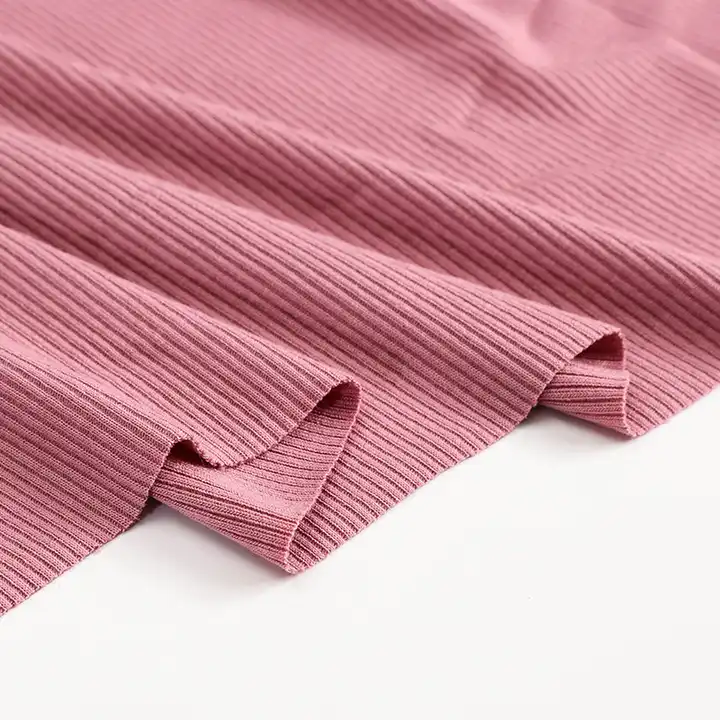 Black 2x2 Rib Knit Cotton Spandex Fabric by the Yard 360GSM 11/20 AMERICAN  MADE