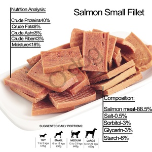 Nhỏ Vuông Mảnh Cá Hồi Fillet Pet Thực Phẩm OEM Tùy Chỉnh Sản Phẩm Vật Nuôi Tinh Khiết Cá Hồi Petfood Cá Hồi Nhỏ Fillet - Product Image 2