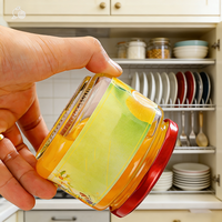 Grand bocal de conservation alimentaire en verre vide de 220 ml et 280 ml avec couvercle hermétique pour cuisine, confiture, miel, conteneur alimentaire, stockage quotidien, qualité alimentaire