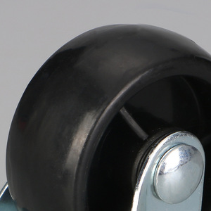 1.5-Inch Flat Bottom Swivel <b>Caster</b> <b>Wheel</b> With Bolt Hole Mounting For Furniture And Clothes Racks - Product Image 3
