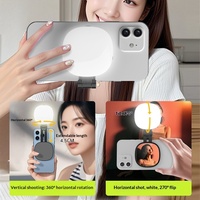 Lampe d'appoint pour téléphone portable, lampe de beauté, pour diffusion en direct, prise de vue, portable, extérieure, de poche, pour selfie, réglable