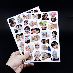 Benutzer definierte Werbe personal isierte Stern Aufkleber Diy gestanzte Vinyl Druck Promi wasserdichte Aufkleber Blätter - Product Image 1