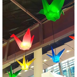 Lanterne suspendue LED en forme de grue origami, étanche IP66, pour décoration extérieure d'arbres, de mariages et de fêtes - Product Image 4