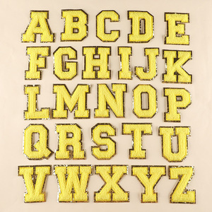 Hot bán đầy màu sắc tùy chỉnh chữ sắt may trên Chenille số các bản vá lỗi cho garmant - Product Image 3