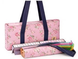 Bolsa de Almacenamiento de Mahjong de Lona con Estampado de Gato de la Suerte Personalizada al por Mayor, Estuche para Juego Completo de Fichas, Resistente al Desgaste, con Cremallera, Ideal para Viajes - Product Image 6
