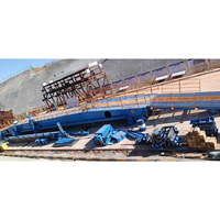 Équipement de construction d'arches inversées avec chariot de distribution de béton, plateforme de travail et dispositif de levage