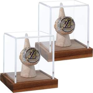 Estuche de exhibición de béisbol acrílico, soporte de softbol de <span class=keywords><strong>cubo</strong></span> transparente con Base de madera, caja de soporte de pelota Glof autógrafo para <span class=keywords><strong>pelotas</strong></span> de <span class=keywords><strong>tenis</strong></span> - Product Image 6