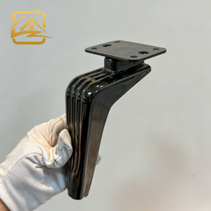 Gun black Iron <b>Sofa</b> <b>Leg</b> Gold L-Shape <b>Legs</b> <b>Replacement</b> Materials Wholesale <b>Legs</b> Furniture Golden <b>Sofa</b> <b>Leg</b> - Product Image 1
