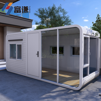 Cabines de jardin carrées modernes (Maisons conteneurs) – Conception écologique en acier et aluminium pour hôtels et locations de vacances – Garantie 5 ans