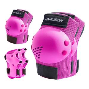 पेशेवर थोक स्टॉक बच्चों अनुकूलित रंग कस्टम लोगो कोहनी घुटने गार्ड 6 पीसी खेल सुरक्षा रक्षक स्केट लचीला - Product Image 2