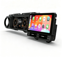 Pour Jeep Wrangler 18-22, écran tactile 12,3 pouces, modification du tableau de bord de la voiture avec navigation intégrée, GPS Android, DSP, USB et CarPlay.