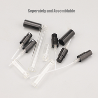 Petit emballage en verre cosmétique de brume fine de voyage portatif 2ml 3ml 5ml 10ml bouteille de parfum vide de jet de sertissage