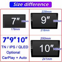 9 inç 2 Din Android araba oyuncu 2 + 32GB GPS Navigator DVD radyo multimedya ses Video akıllı Stereo