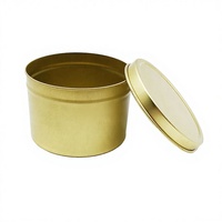 Boîte en fer blanc ronde JH de qualité stable et fiable, imprimée offset, pour petits cadeaux promotionnels et rangement de bandages