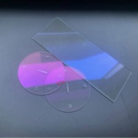 Verre saphir plat avec revêtement antireflet personnalisable, épaisseurs 0,33 mm, 0,4 mm, 0,5 mm, 0,8 mm, 1 mm, 1,2 mm, 1,5 mm, en forme de disque, plaque ou lentille