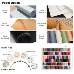 Sac de shopping en papier de luxe avec logo personnalisé, sac en carton noir/blanc mat haut de gamme avec poignée en ruban, emballage cadeau pour mariage et vente au détail - Product Image 4