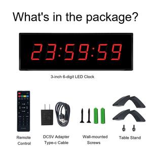 Reloj de Cuenta Regresiva Digital LED de <span class=keywords><strong>3</strong></span> Pulgadas Multifunción YIZHI, Temporizador Electrónico ABS con Control Remoto, Visibilidad de 73 Pies, Pantalla Grande de 21 Pulgadas - Product Image 5