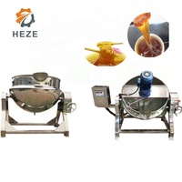 Marmite industrielle à gaz/vapeur/électrique pour marmite à confiture avec mélangeur