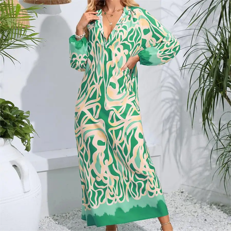 Vêtements d'automne personnalisés, printemps Maxi dames robe traditionnelle africaine 2024 robes africaines élégantes pour les femmes/
