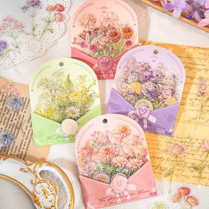 Paquete de 30 Pegatinas de la Serie Flower Prelude, Decoración Floral Artificial Creativa para Fiestas, Pegatinas Autoadhesivas de PET para Scrapbooking - Product Image 1