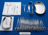 Ensemble d'instruments chirurgicaux vétérinaires de qualité supérieure, 20 pièces, en acier inoxydable, autoclavables, outils de dissection, ciseaux, hémostatiques, pinces