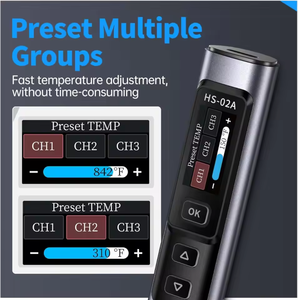 FNIRSI HS-02A 100W Tragbares Kabelgebundenes Lötkolben-Set, 3 Sekunden Schnellaufheizung, 212-842 Grad Fahrenheit Voreingestellte 3 Temperaturgruppen - Product Image 4