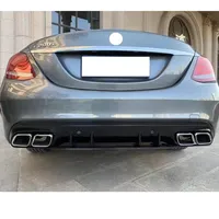 W205 Kit amélioré lèvre arrière gorge arrière berline Version diffuseur arrière avant pour Benz classe C pare-chocs arrière