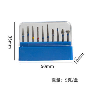 Fraise diamantée pour pièce à main haute vitesse, résistante à l'usure, pour perceuse dentaire et accessoires - Gamme complète de modèles, abrasif double couche - Product Image 4