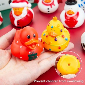Surtido de juguetes de baño con forma de animal, paquete de variedad colorida, patos de goma de dibujos animados para niños, regalos y recuerdos de fiesta novedosos - Product Image 6