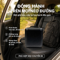 Sac de transport rigide pour antenne Starlink Mini avec découpes en mousse EVA, étanche, compatible avec la base, le câble, le chargeur et la batterie externe
