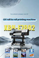Imprimante jet d'encre à alimentation par feuilles à solvant écologique 78 cm, machine à tête unique pour bannières en vinyle, autocollants, papier photo