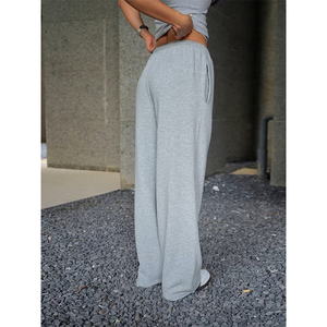 Produttori di abbigliamento pantaloni da <span class=keywords><strong>donna</strong></span> in tinta unita pantaloni <span class=keywords><strong>Cargo</strong></span> pantaloni larghi pantaloni della tuta a zampa d'elefante abbigliamento da <span class=keywords><strong>donna</strong></span> - Product Image 2